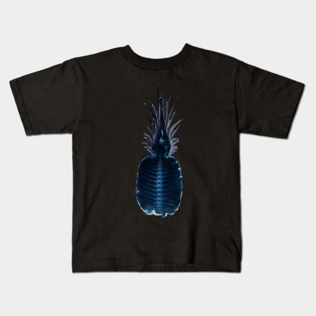 Pineapple X-Ray Pattern Kids T-Shirt by Destroyed-Pixel